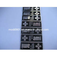 Schirm gedrucktes kundengebundenes Logo-glattes Metall-Visitenkarte Metall-Etiketten-Fräsen Aluminium-Etikett (KS-AL2209)
